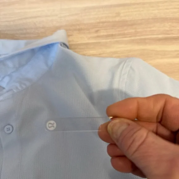 lululemon Airing Easy SS Button Down Shirt XL Light Gray - Picture 12 of 12